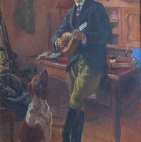 Józef Męcina Krzesz (1860-1934), Mężczyzna we wnętrzu