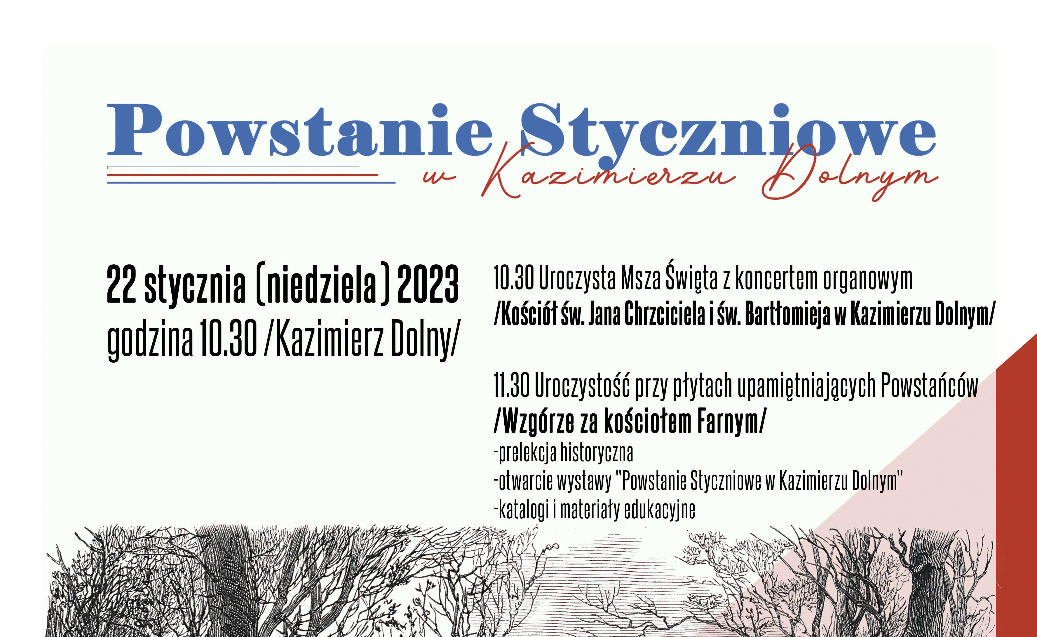 „Powstanie Styczniowe w Kazimierzu Dolnym” – zapraszamy do udziału w wydarzeniu