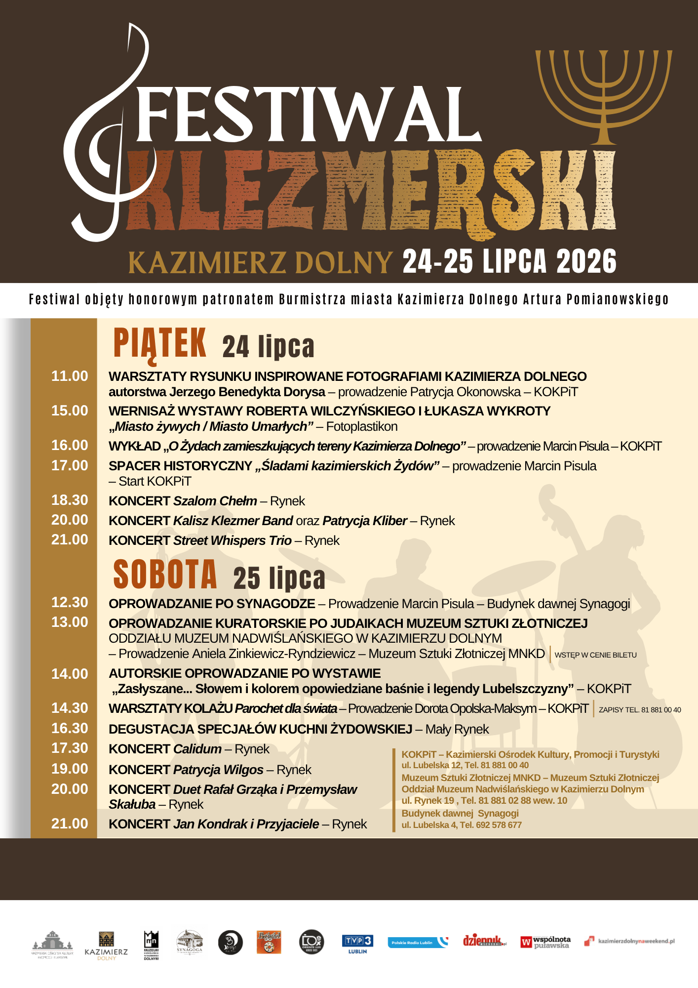 Festiwal Klezmerski 24-25 Lipca.